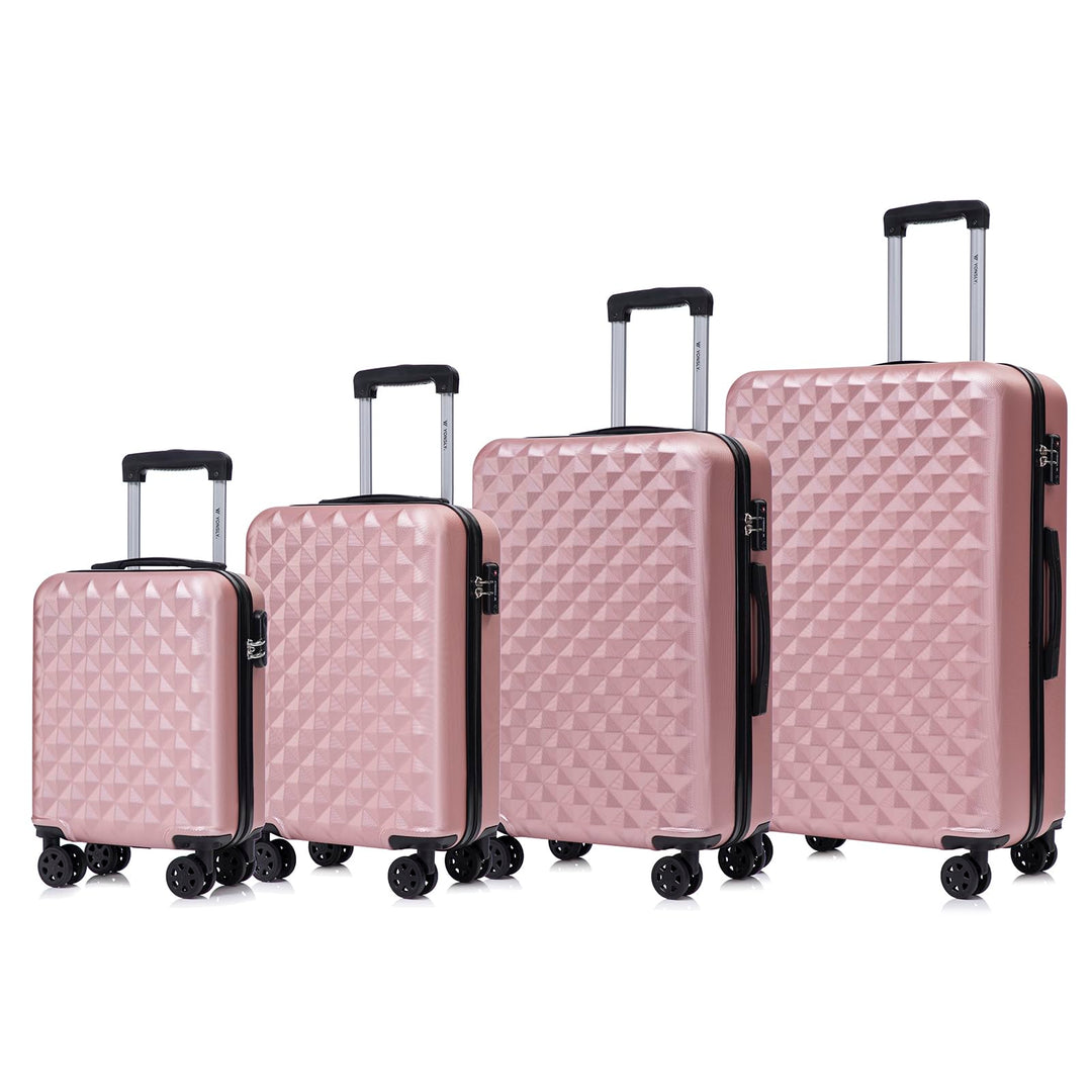 Premium Reisekoffer TSA-Schloss, Hartschalen-Koffer Trolley Kabinenkoffer Rollkoffer Suitcase Handge