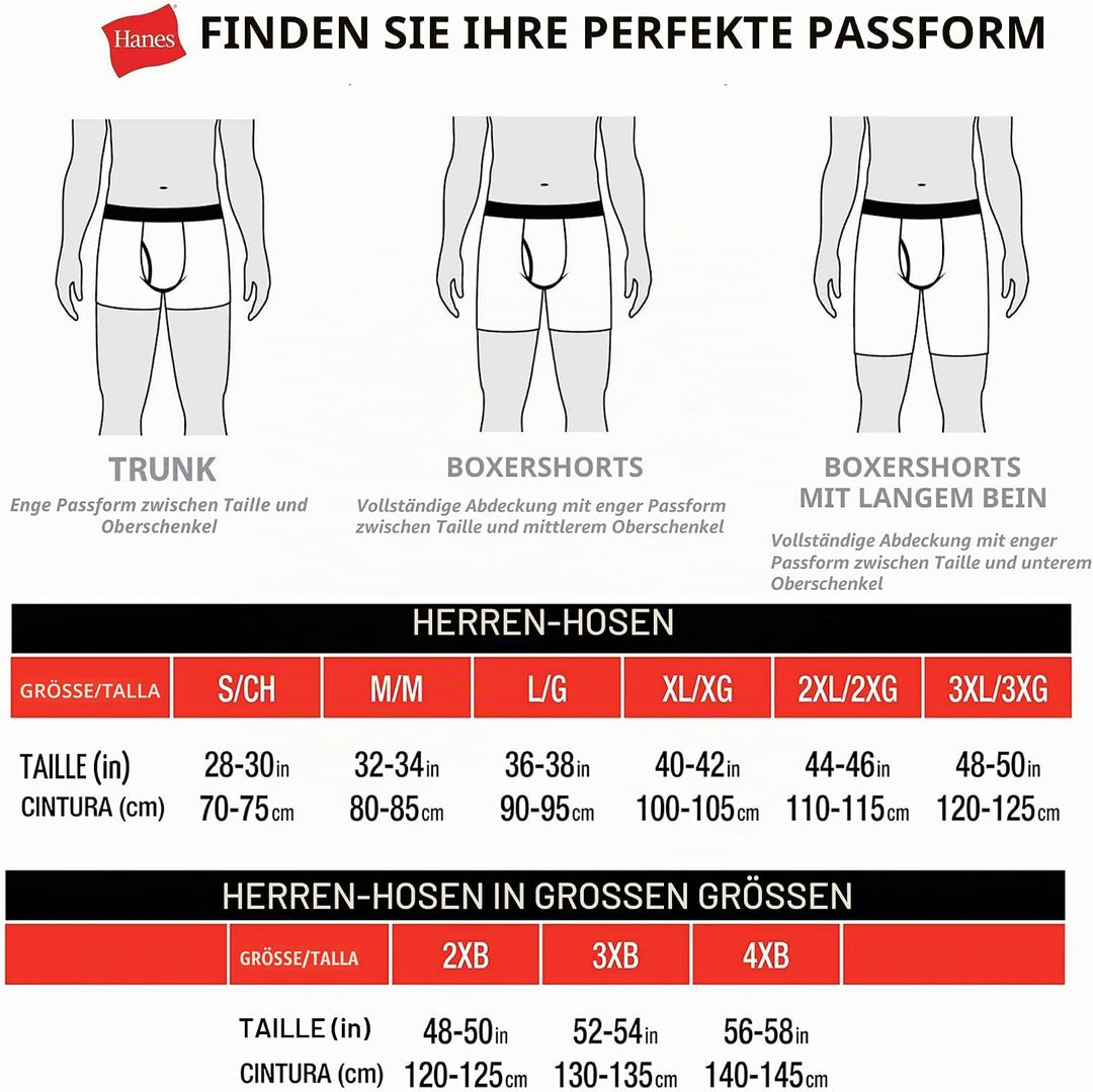 Hanes Herren Retroshorts (3er Pack) M Blau, Reguläres Bein, 3 Stück, M Blau, Reguläres Bein, 3 Stück
