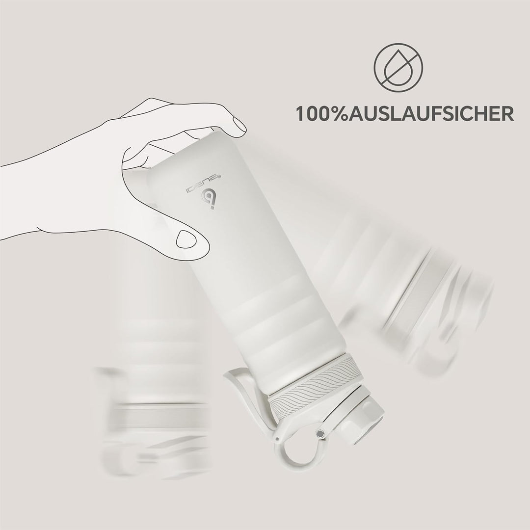 IDEUS Vakuumisolierte Wasserflasche, 24oz (710 ml) Edelstahl Doppelwand Flasche Metall Sport Kantine