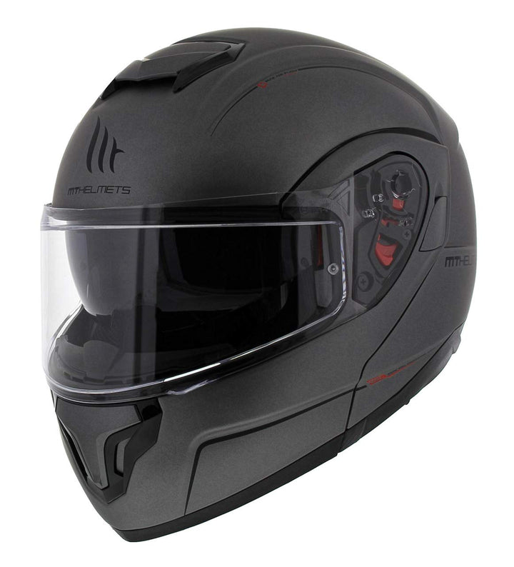 MT HELMETS Atom Sv Solid Matt Titanium S S MATT TITANIUM, S MATT TITANIUM