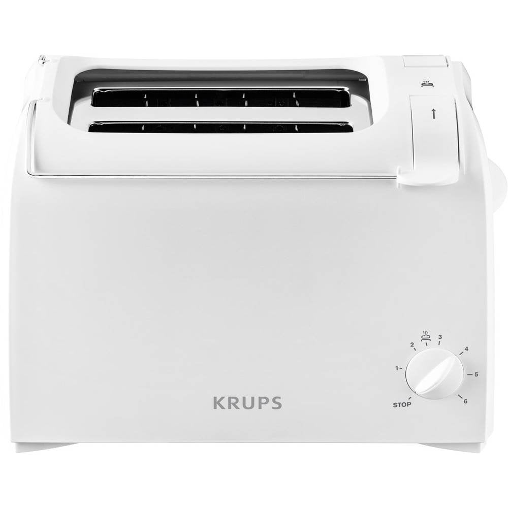 Krups KH1511 Toaster Aroma mit 6 Bräungssufen und 2 Toastschlitze, weiss A 1 -