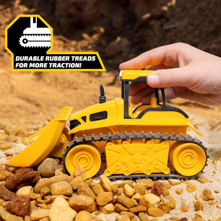 Tonka Basic Fun Mini Steel Classics Bulldozer – Stahlkonstruktion, Arbeitsteile, Realistische Lichte
