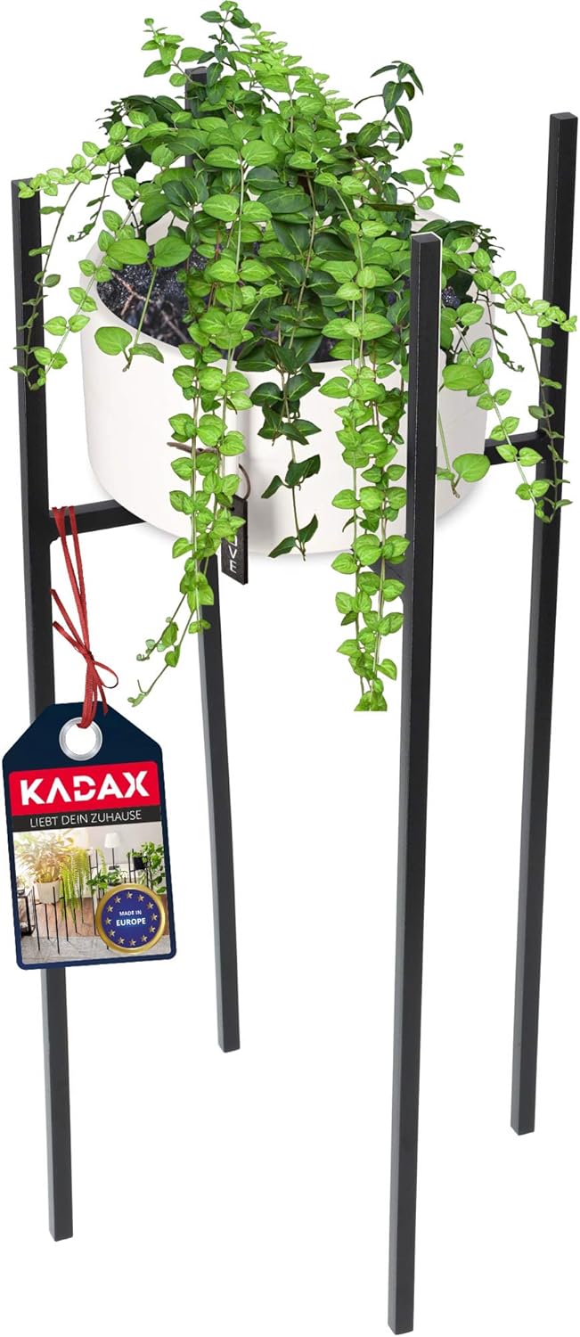 KADAX Blumenständer, wetterfester Pflanzenständer aus Stahl, Blumentopfhalter für Innen, Aussen, Bal