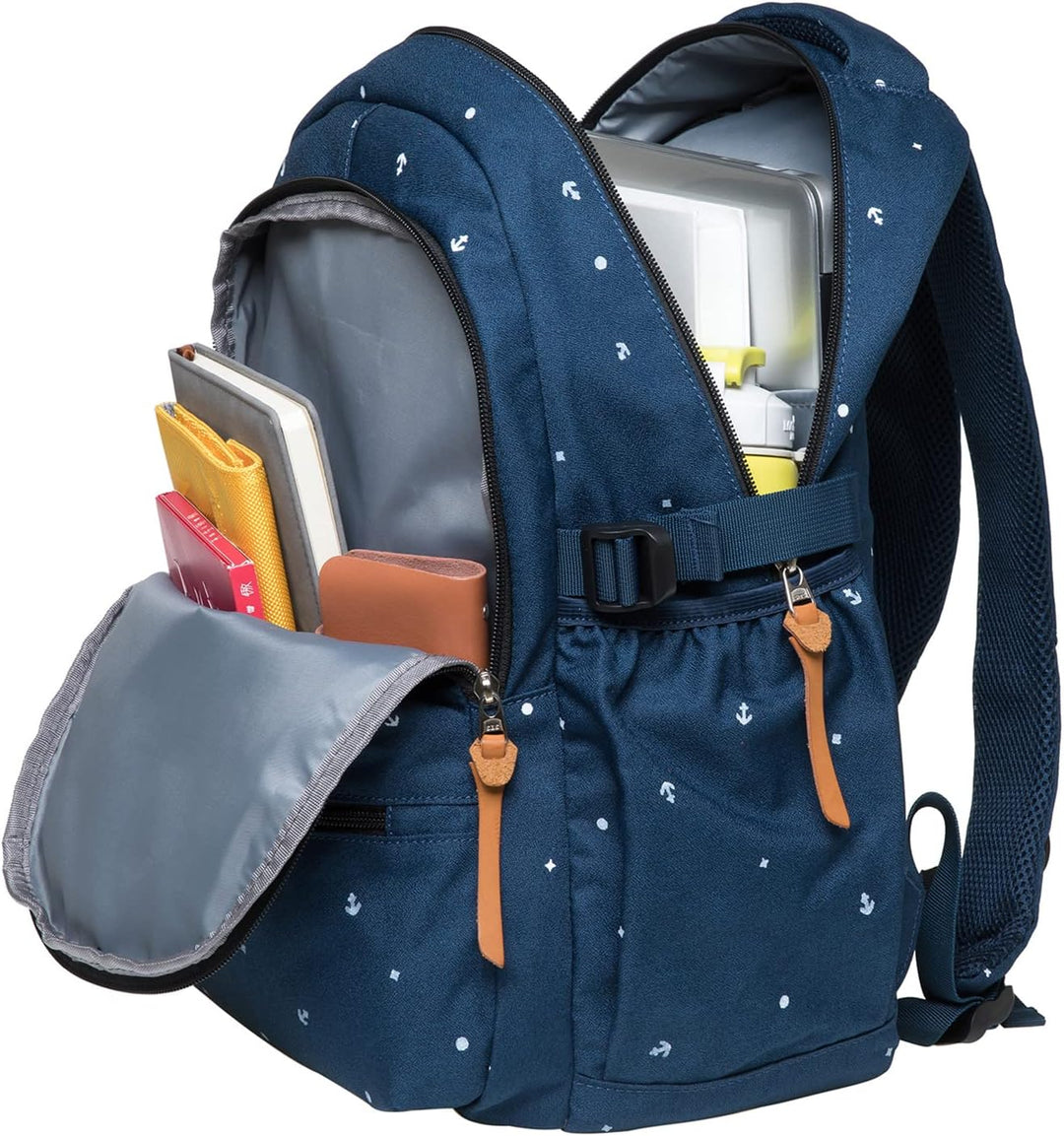 KAUKKO Schöner und durchdachter Rucksack mit 15 Zoll Laptopfach für Schule, Universität, 22 Liter Bl