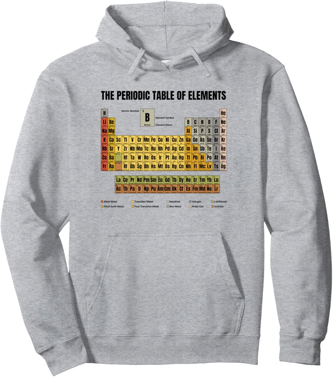 The Periodic Table Of Elements Pullover Hoodie