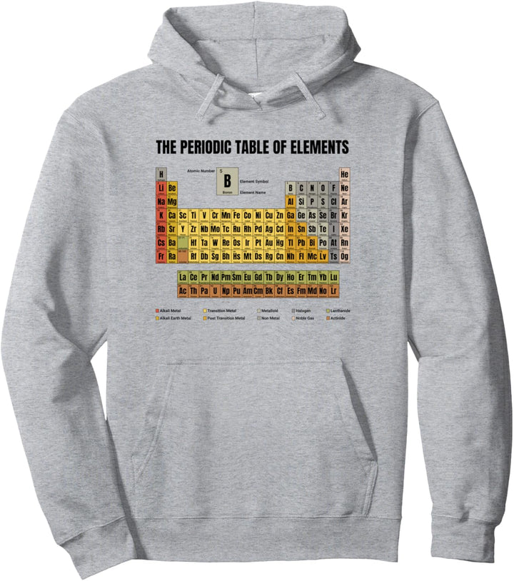 The Periodic Table Of Elements Pullover Hoodie