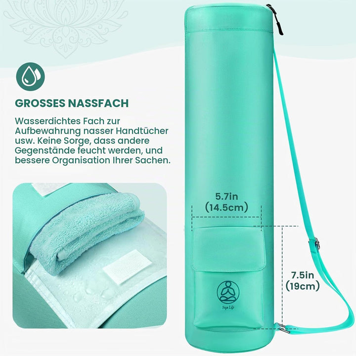 Gonex Yogatasche, Yogamatte Tasche Durchgehender Reissverschluss für Robuste wasserdichte Yogamatten