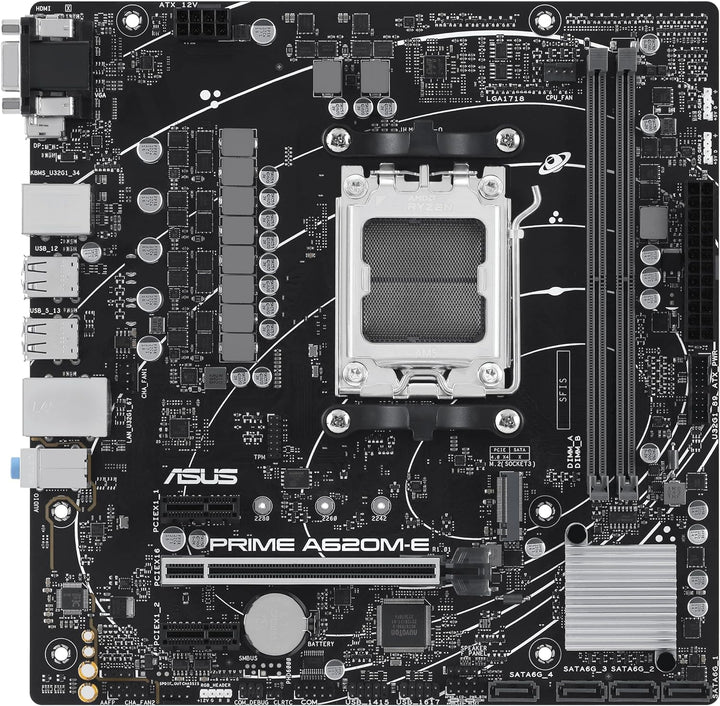 ASUS Prime A620M-E-CSM Mainboard Sockel AMD A620 (Ryzen 7000, Micro-ATX, DDR5 Speicher, PCIe 4.0, BI