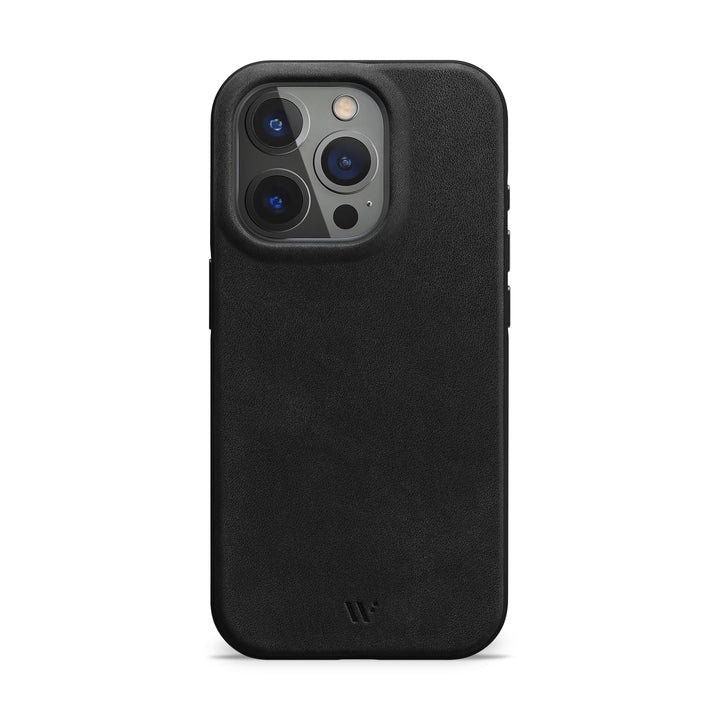 WIIUKA Hülle für iPhone 15 Pro, Leder aus Deutschland, Lederhülle extra Dünn, Premium Handyhülle, Ca
