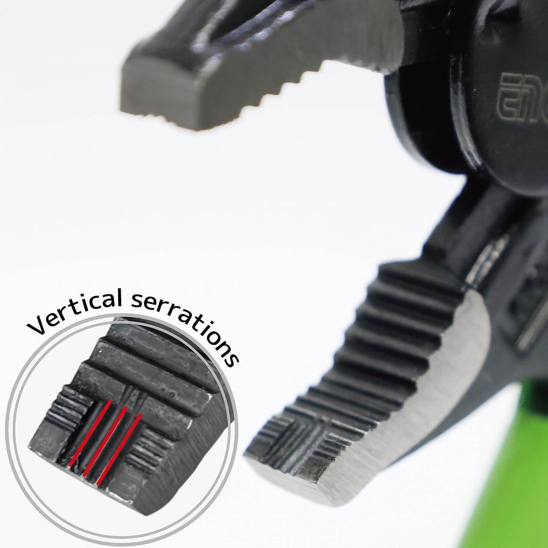 Automatik Gripzange (175mm) mit vertikalen Rillen für Gewinnung/Entfernen beschädigter Schrauben. Au