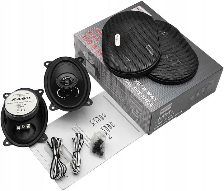 Excalibur X 462 4x6 Zoll 2-Wege Koaxial Lautsprecher Auto, mit 100W RMS Leistung, Set mit 2 Stück, i