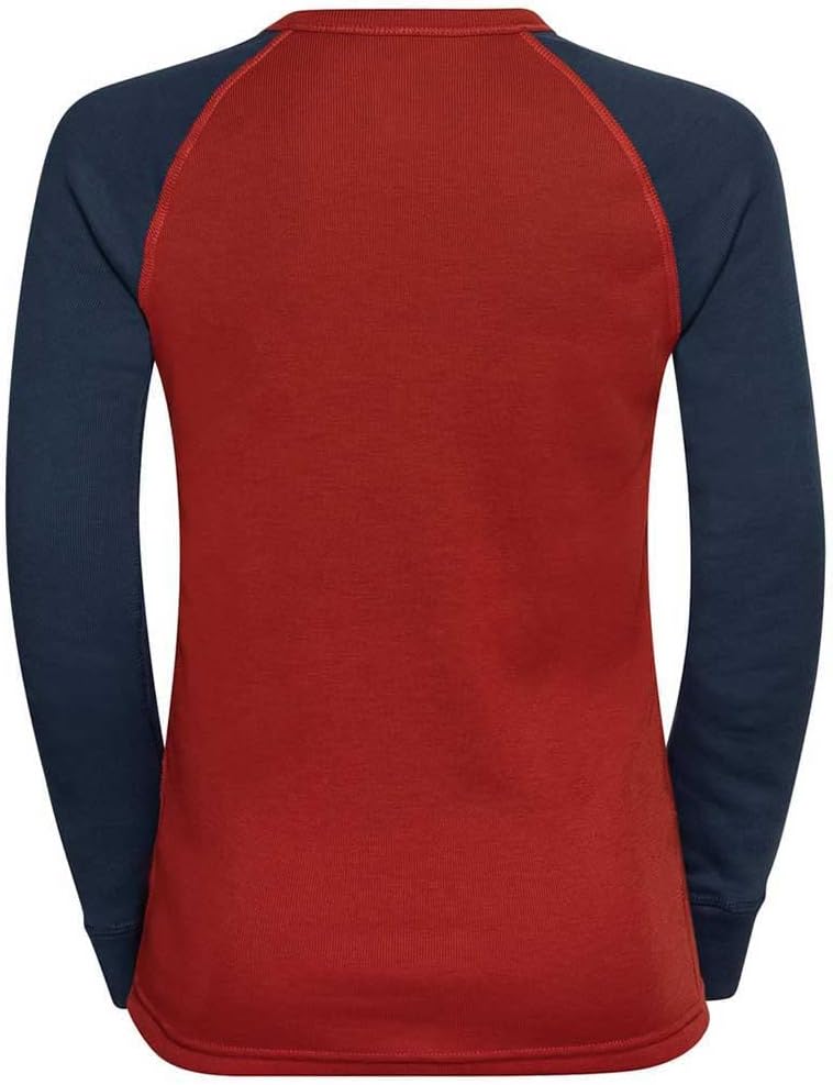 Odlo Unisex Kinder Active Warm Eco_159309 Funktionsunterwäsche Langarm Shirt 116 Blue Wing Teal - Ke