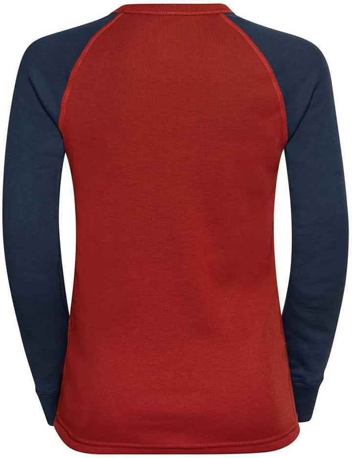 Odlo Unisex Kinder Active Warm Eco_159309 Funktionsunterwäsche Langarm Shirt 116 Blue Wing Teal - Ke