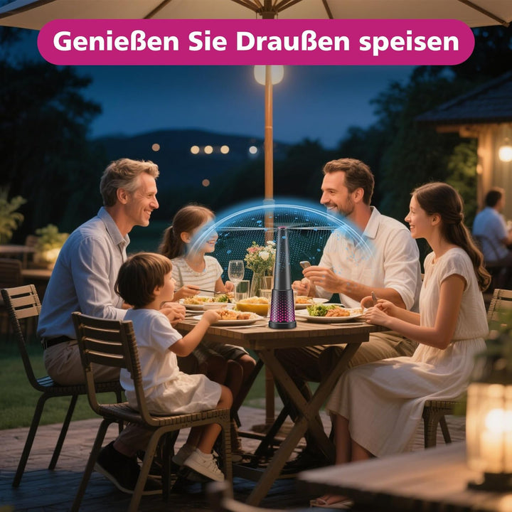 4 Stück Fliegenwedler,Einziehbar und Aufhängbar Fliegenwedler für den Tisch, Tragbarer Mückenschutz