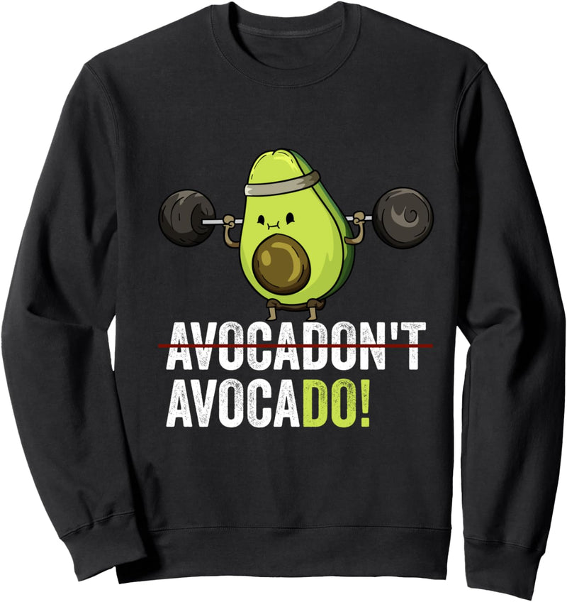 Fitness Gewichtheben Gym Vegan Avocado Workout Sweatshirt