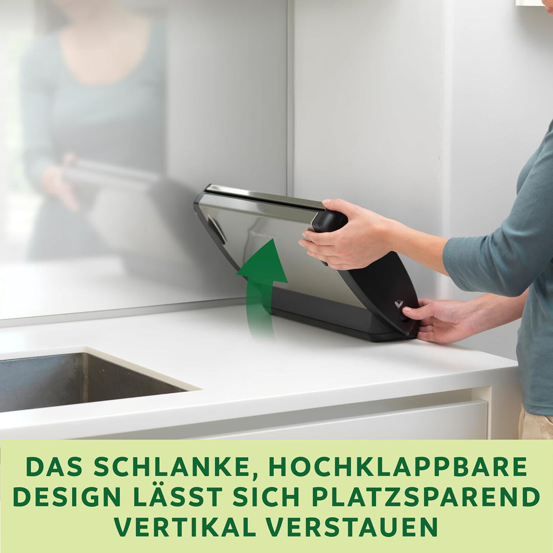 Foodsaver Vakuumiergerät für Lebensmittel mit integrierter Rollenaufbewahrung, Schneidevorrichtung u