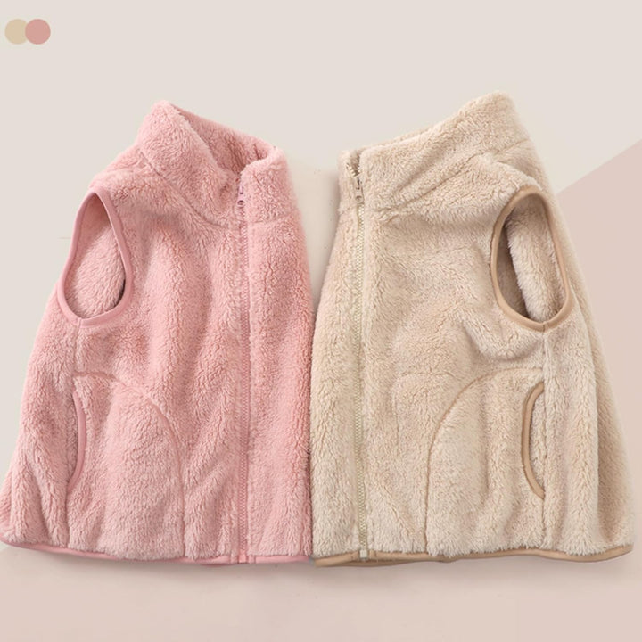 ANIMQUE Kinder Fleece Weste Winter Baby Kleinkind Jungen Mädchen Eltern-Kind Fleeceweste Super Warm