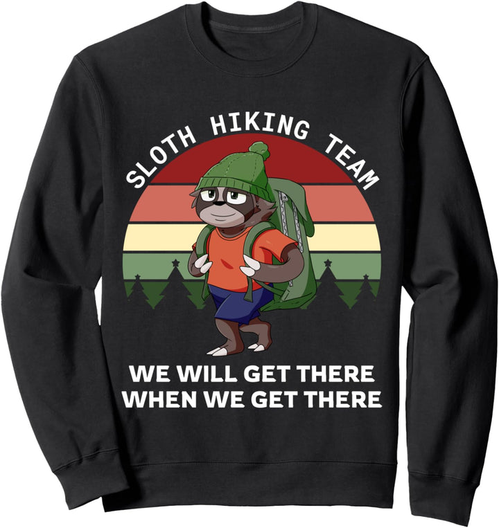 Faultierwanderteam | Retro Vintage lustiges Geschenk Sweatshirt
