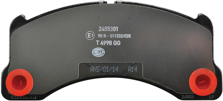 HELLA PAGID 8DB 355 014-151 Bremsbelagsatz - T1798 - Dicke/Stärke: 16.1mm - Bremssystem: Brembo - fü