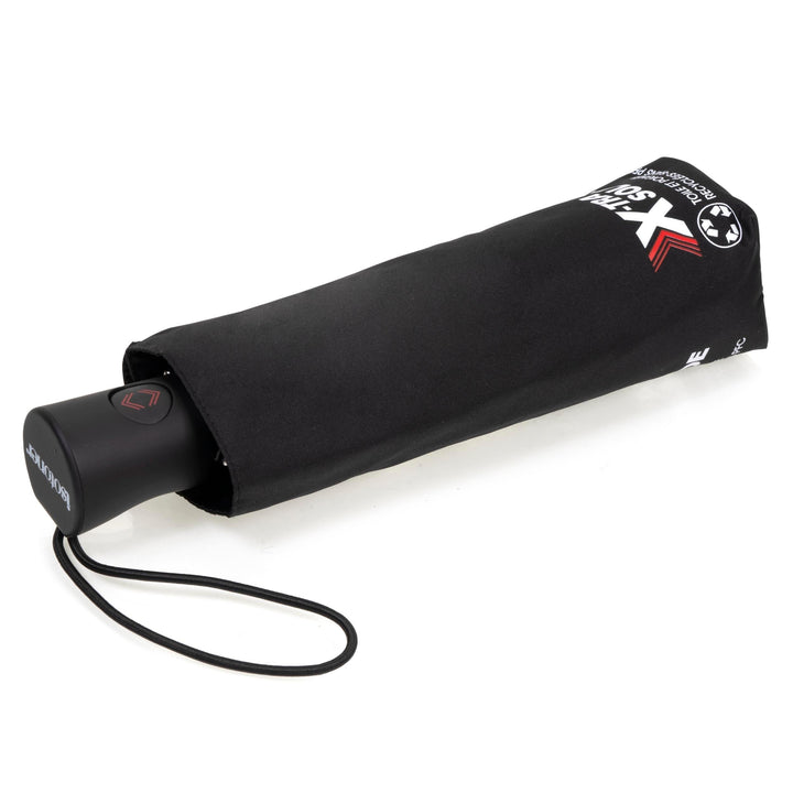 Isotoner Regenschirm Damen X-tra, stabil, automatisches Öffnen und Schliessen, Schwarz, one size, Sc
