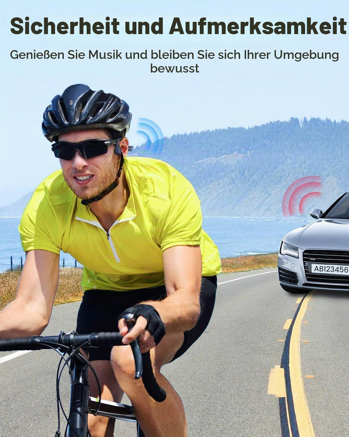MONODEAL Knochenschall Kopfhörer Bluetooth 5.3 Open Ear Kopfhörer, Typ-C Ladeanschluss, IPX6 wasserd
