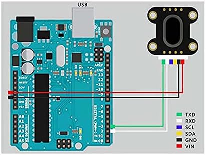 1 Pieza Distanzsensormodul, Distanzsensor 4 m Tof400f VL53L1X, serielle Schnittstelle IIC UART/Modbu