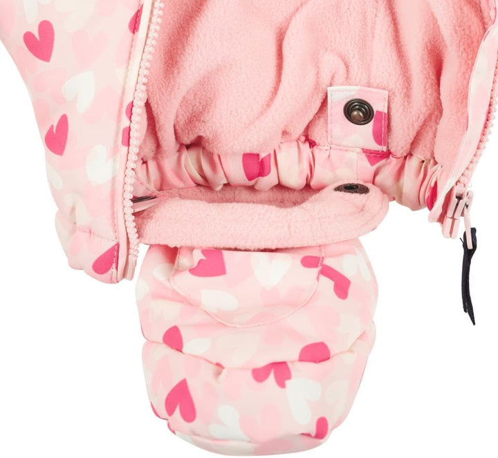 Steiff Baby - Mädchen Schneeanzug mit Fuss Schneeanzug (1er Pack) 68 CHALK PINK, 68 CHALK PINK