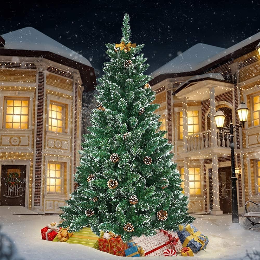 VA-Cerulean Weihnachtsbaum Künstlicher,schwer entflammbar,Schnellaufbau,Weihnachtsdeko,Unechter Tann