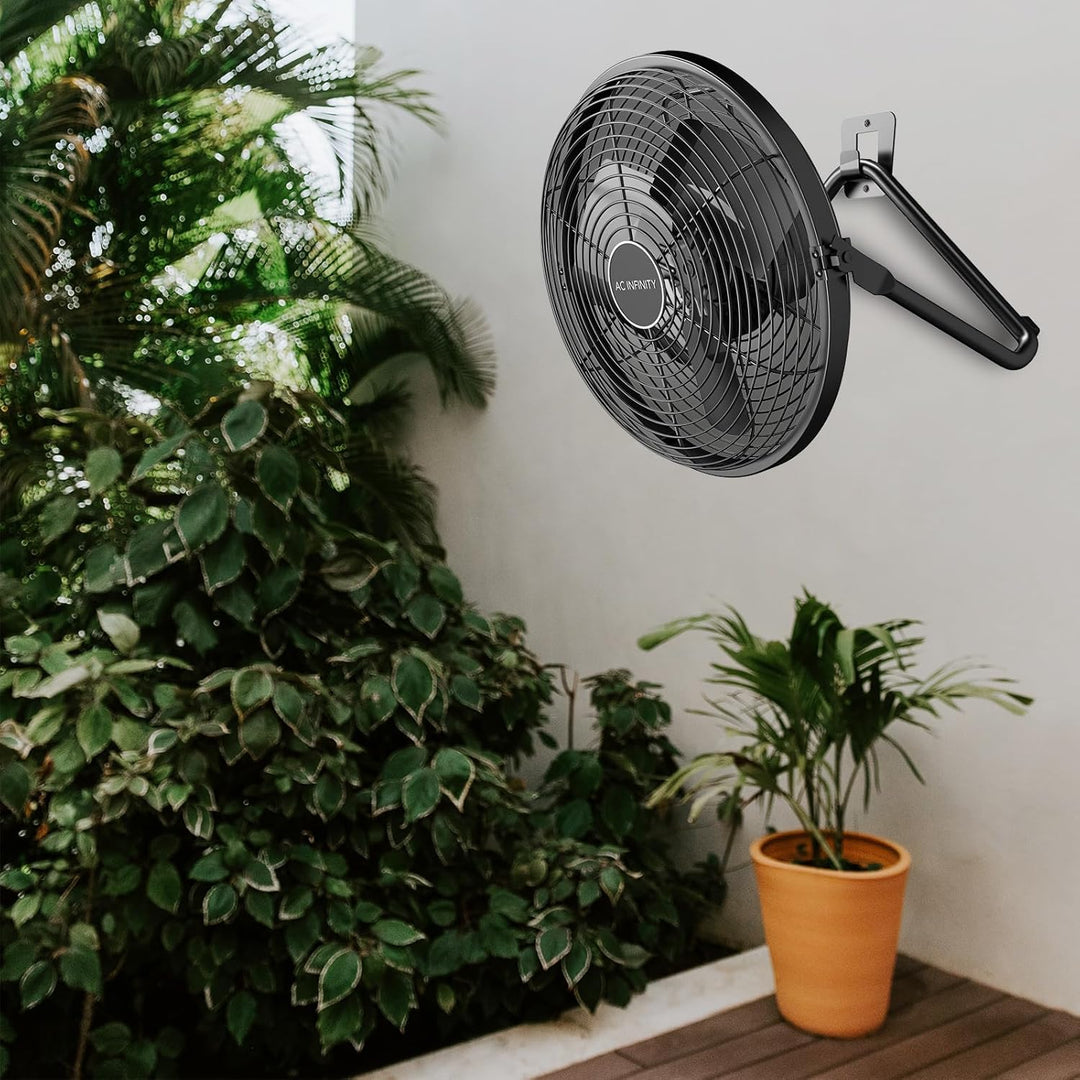 AC Infinity CLOUDLIFT S14 – Industrieller Wandventilator 350 mm mit kabellosem 10-Stufen-Drehzahlreg