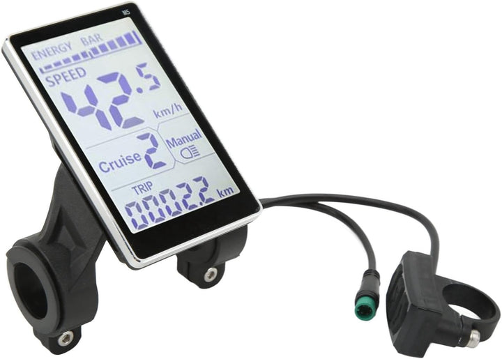 Elektroroller-Anzeigemessgerät, Elektrofahrrad-LCD-Messgerät 5-polig 24 V 36 V 48 V 60 V Universal E