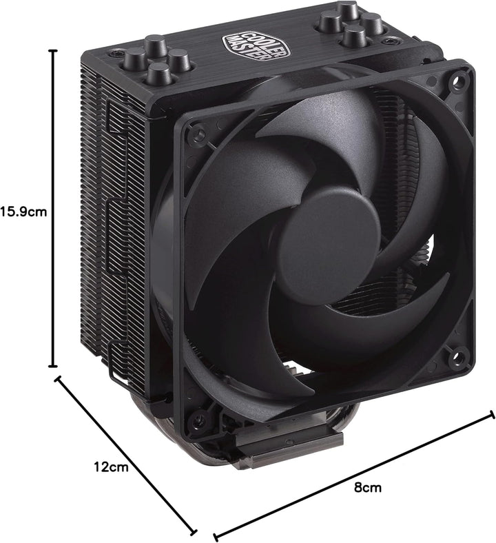 Cooler Master Hyper 212 Black Edition CPU Kühler mit LGA1700 Halterung, 4 Direktkontakt-Heatpipes mi