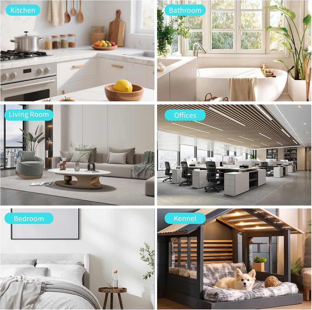 Ionisator Luftreiniger,Filterlos,17dB,3Pcs Plug &amp; Play Air Purifier | Mini Luftreiniger steckdose fü