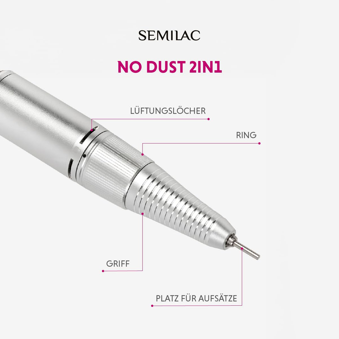 Semilac Elektrisch Nagelfräser (No Dust 2in1) 1 Stück (1er Pack), 1 Stück (1er Pack)