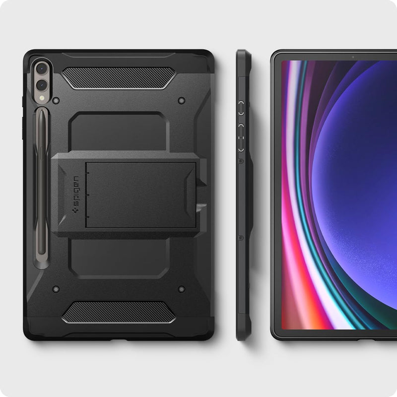 Spigen Tough Armor Pro Entwickelt für Samsung Galaxy Tab S9+ Hülle (2023) - Schwarz