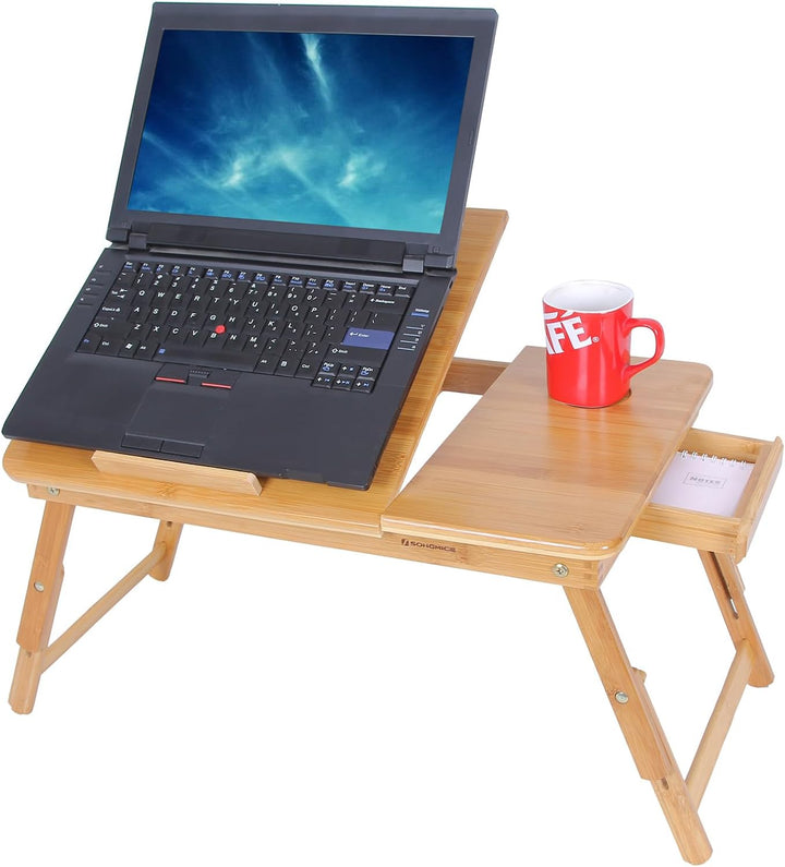 SONGMICS Laptoptisch Notebooktisch Betttisch Lapdesks für Lesen oder Frühstücks und Zeichentisch Lap