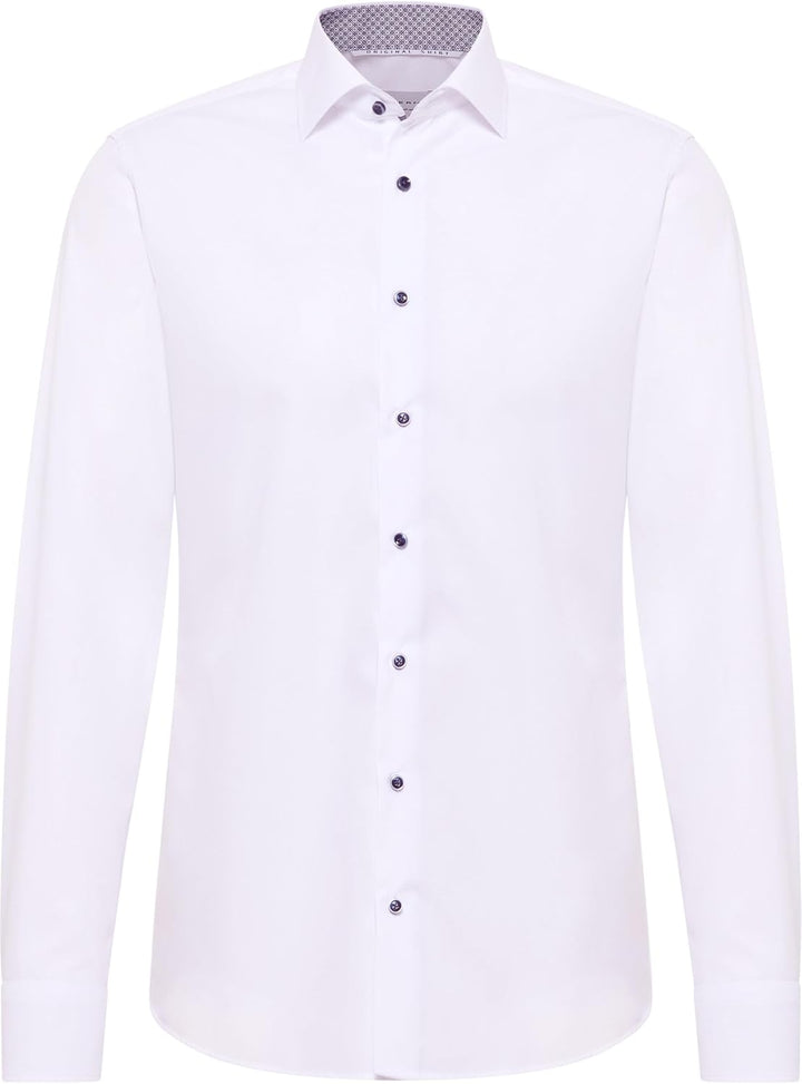 ETERNA Herren Original Shirt Slim FIT 39 Kragen / 67 Ärmel Weiss, 39 Kragen / 67 Ärmel Weiß
