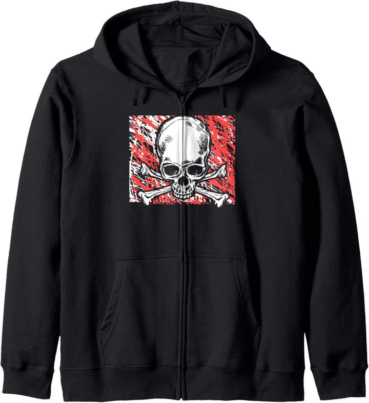 Totenschädel Kapuzenjacke