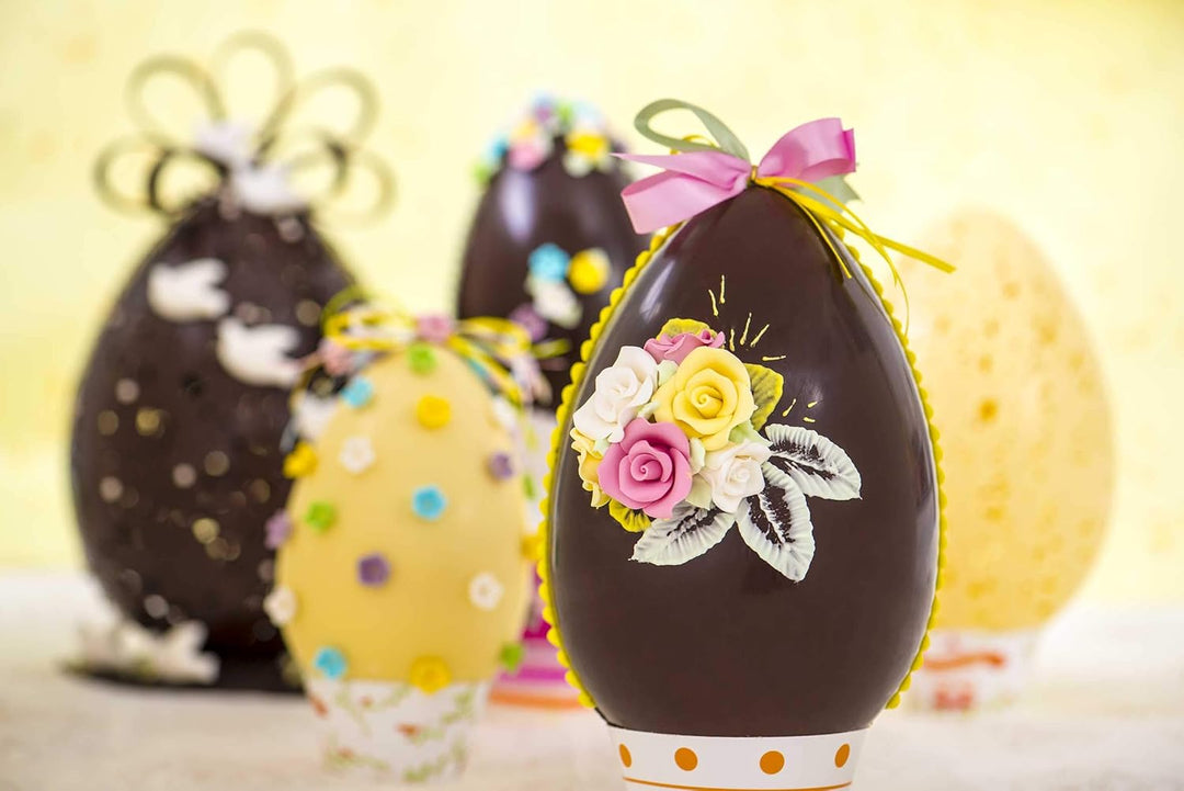 Decora, 0050058 Schokoladeneierform aus Polycarbonat 1 Kavität 163 x 230 mm, Ideal für glänzende und