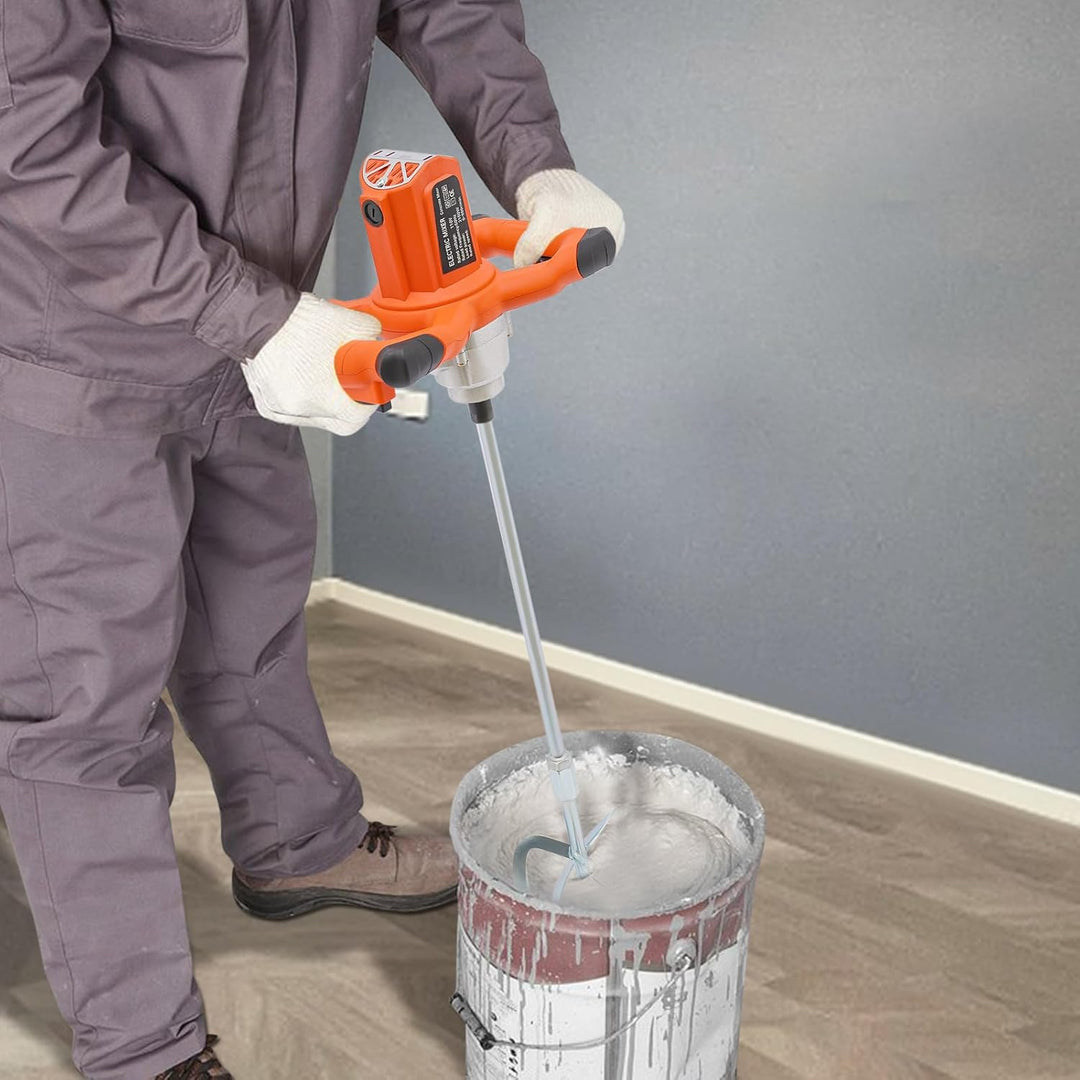 Farb-Mörtelrührer Betonrührer 2100W Betonmischer 6-Gang variabler rührgerät mörtel 0-980rpm,Rührwerk
