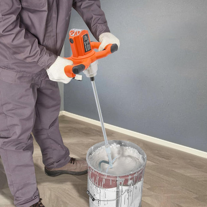 Farb-Mörtelrührer Betonrührer 2100W Betonmischer 6-Gang variabler rührgerät mörtel 0-980rpm,Rührwerk