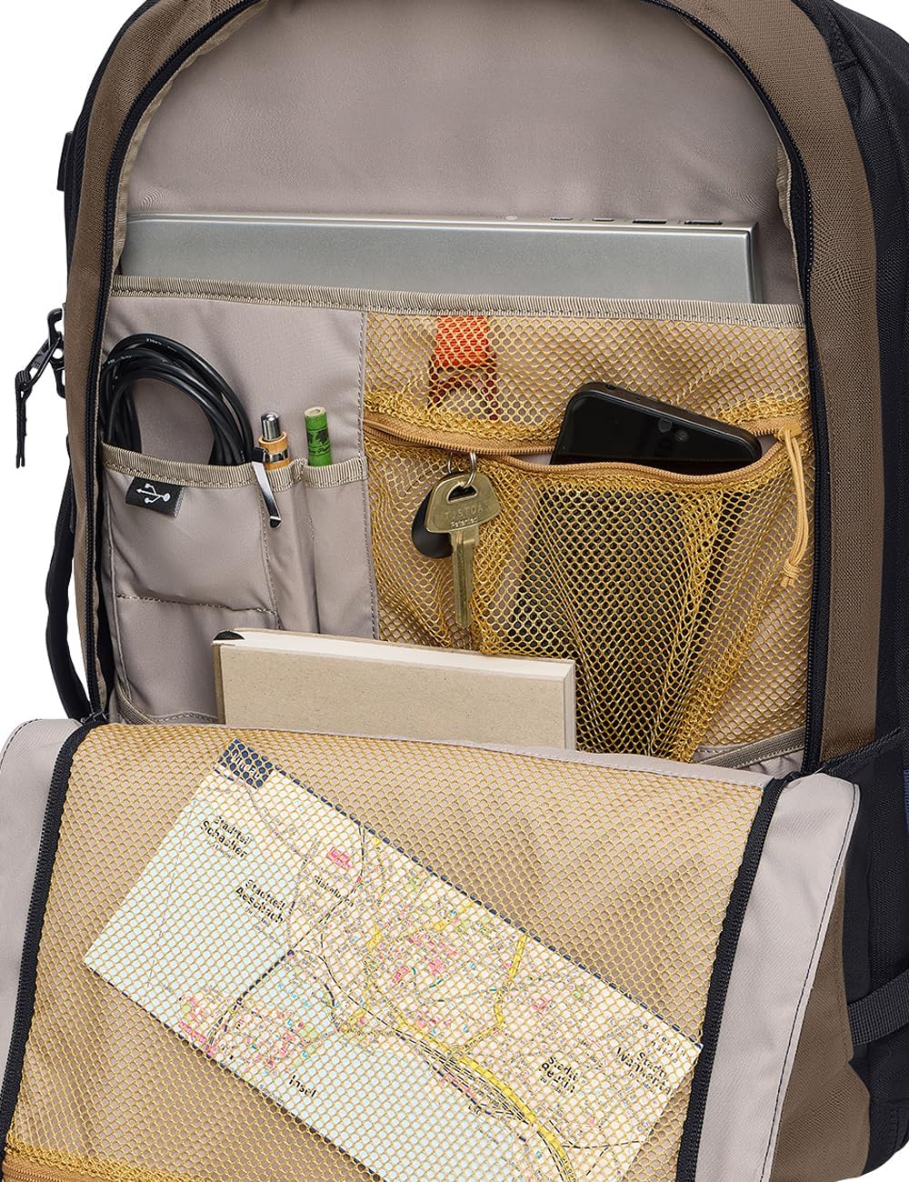 VAUDE Rucksaecke30-39L Mundo Carry-On 38 Deer Brown Einheitsgrösse, Deer Brown Einheitsgrösse