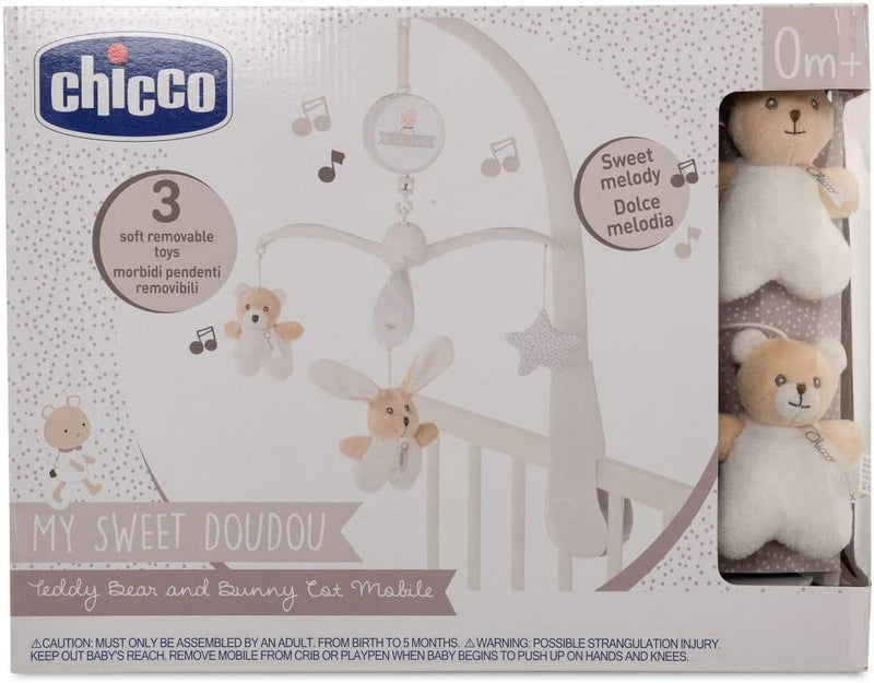 Chicco 00009714000000 BÄRCHEN & HÄSCHEN Mobile DOU, beige