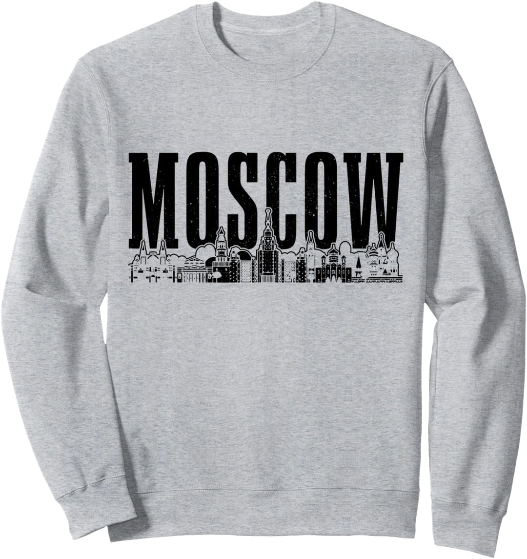 Moskau Skyline Russland Vintage Russisch Sweatshirt