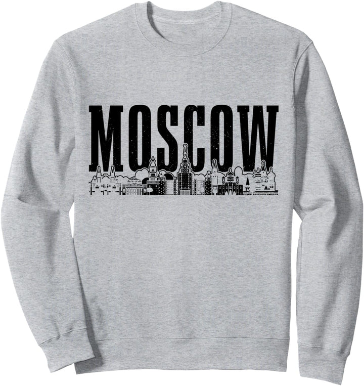 Moskau Skyline Russland Vintage Russisch Sweatshirt