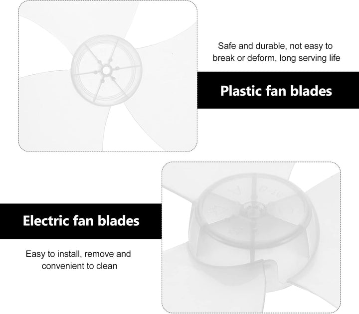 2 Stück Ersatz Lüfterblätter Für Elektrische Standventilatoren 14 Und 16 Zoll Kunststoff Drei-Blatt