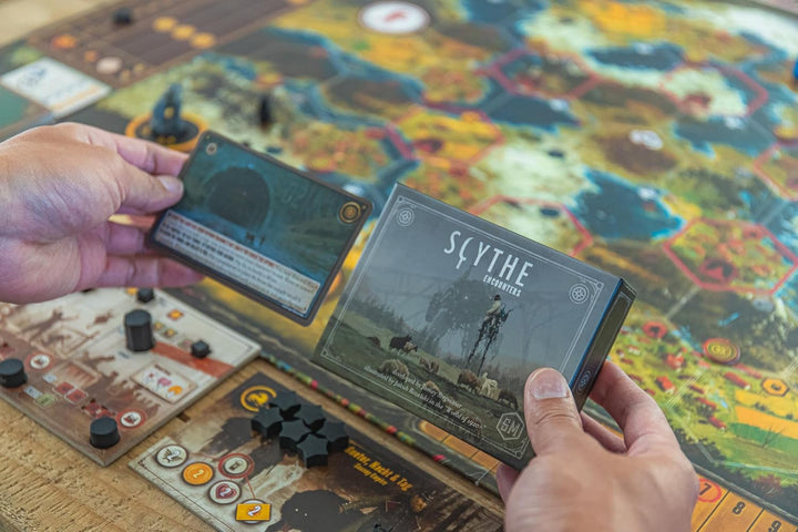 Stonemaier Games STM641 Scythe: Encounters, Mixed Colours Sense-Erweiterung: Begegnungen, Sense-Erwe