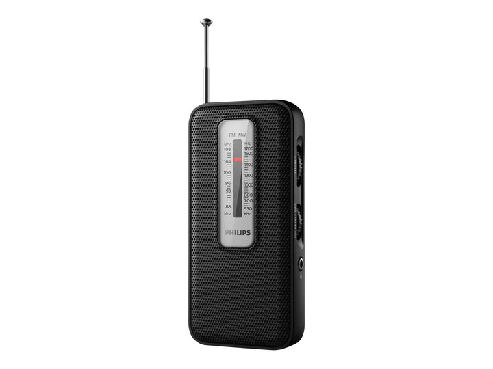 Philips Tragbares UKW-Radio/Kleines Retro-Radio ideal für Küche, Bad oder Garage/Klassisches Design,