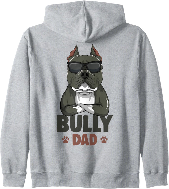 American Bully Dad Hunde Papa Männer Kapuzenjacke