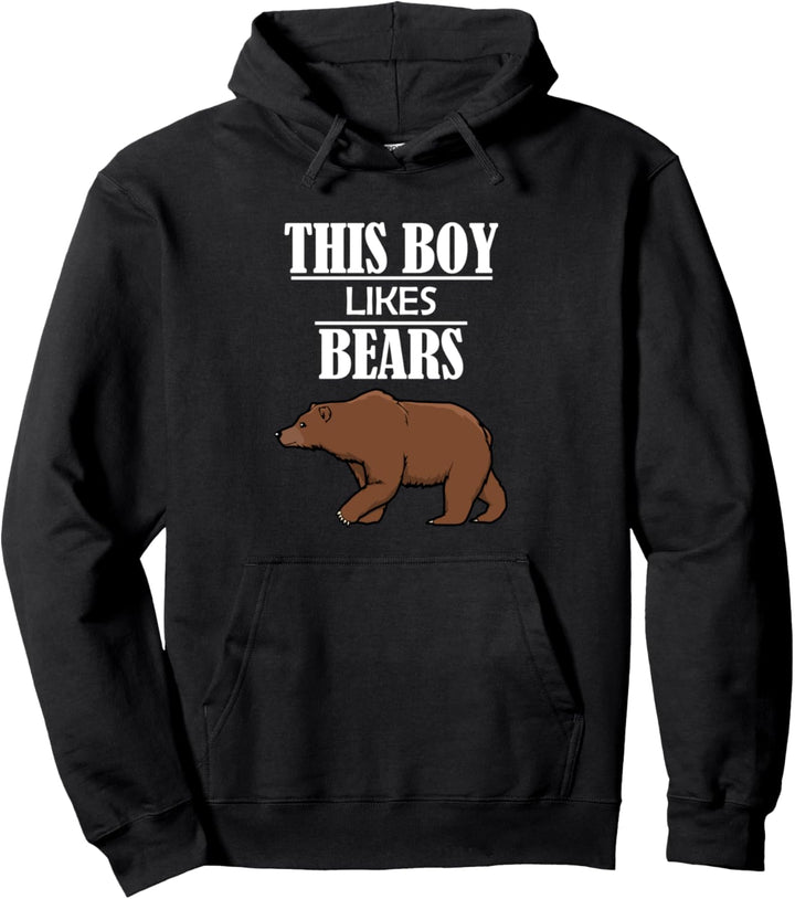 Junge mag Grizzlybären Natur Wildtiere Tiere Pullover Hoodie