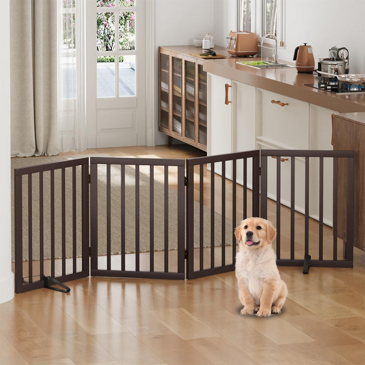Hundegitter, Freistehende Hundegitter für Türen, Faltbares Hundegitter Innen, Haustiergitter für Tür